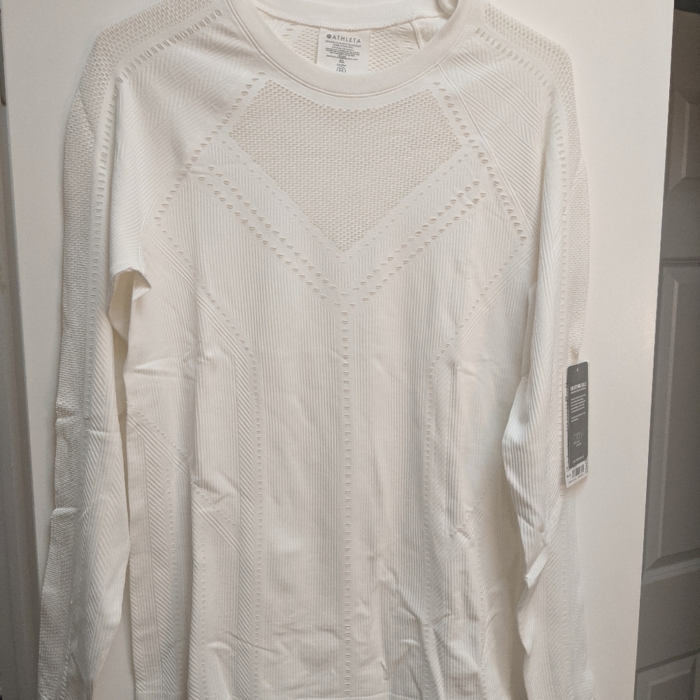 Athleta White oxygen top